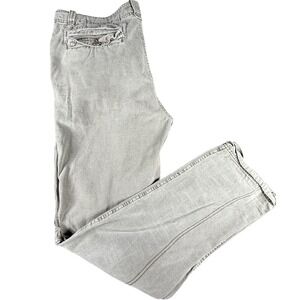 Rogue State Straight Fit Gray Green Distressed Cargo Pants 34 Grunge Streetwear